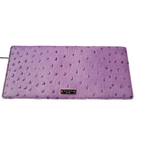 kate spade new york Handbags - Kate Spade New York Russell PWRU1295 Charm City Ostrich Bifold Wallet NWT Slim